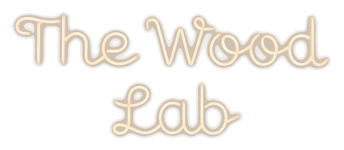 The Wood Lab neon sign