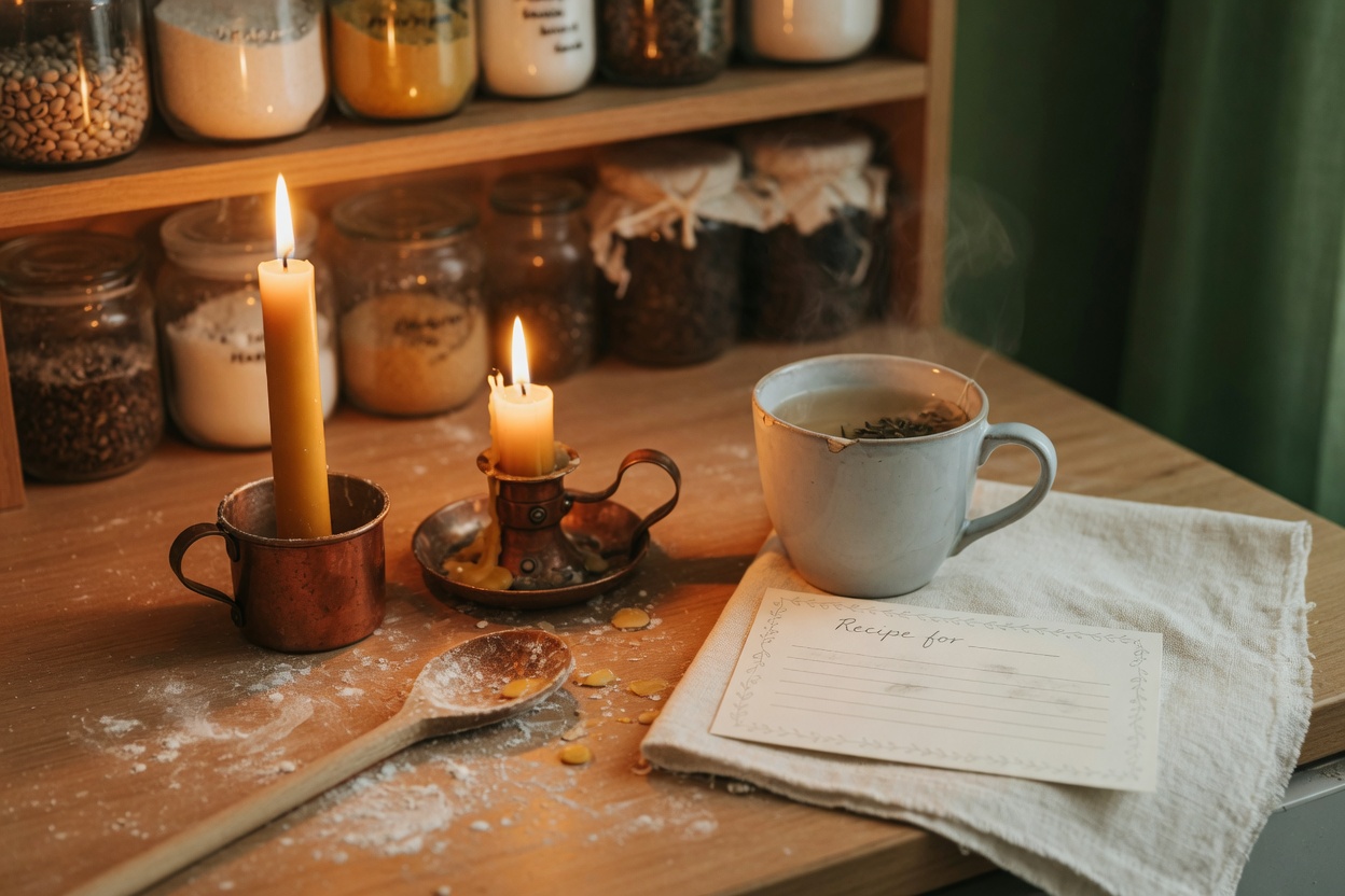 Candlelit table